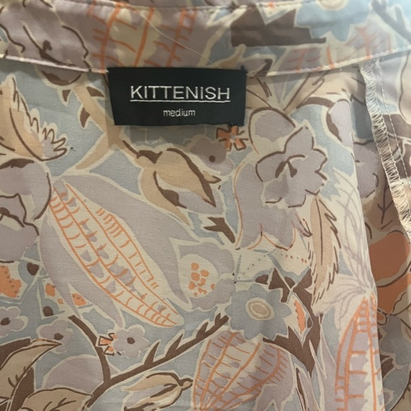 Kittenish L/S Button Down Blouse - Picture 6 of 13